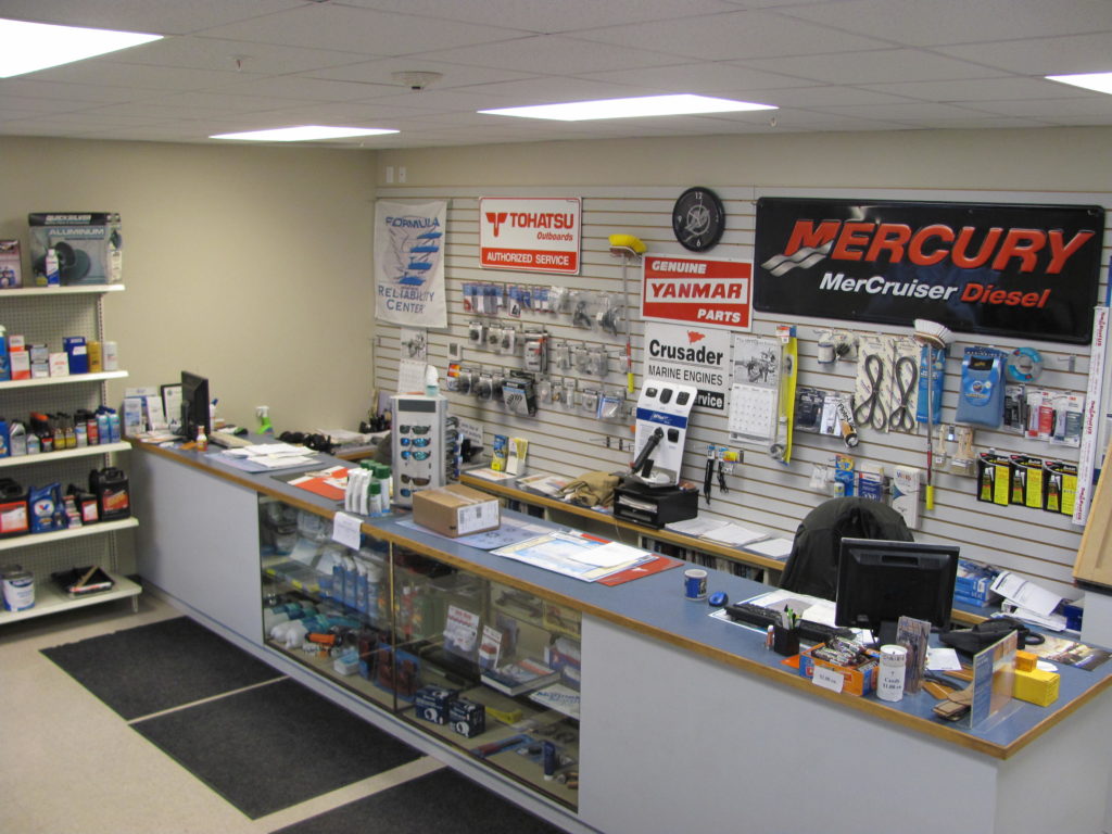 Parts Dept & Stockroom Bayline Inc. Boatyard & Transport